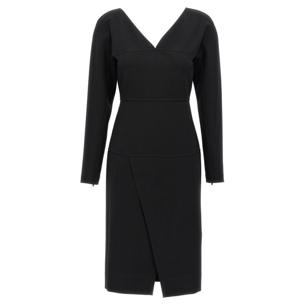 Fendi Black Viscose Midi Women's Dress